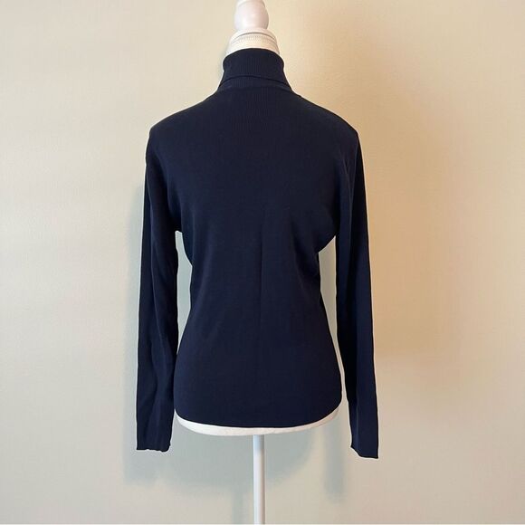 Pendleton Silk Navy Blue Turtleneck Sweater Size XL - Picture 6 of 7